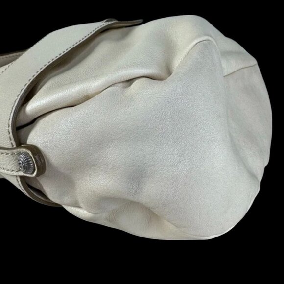 Salvatore Ferragamo Vintage Rare Y2K Cream Leather Shoulder Hobo Bag with COA - Picture 16 of 17